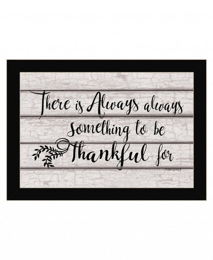 Always Thankful 1 Black Framed Print Wall Art HomeRoots