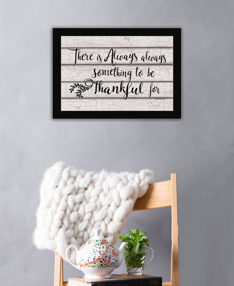 Always Thankful 1 Black Framed Print Wall Art — view 5