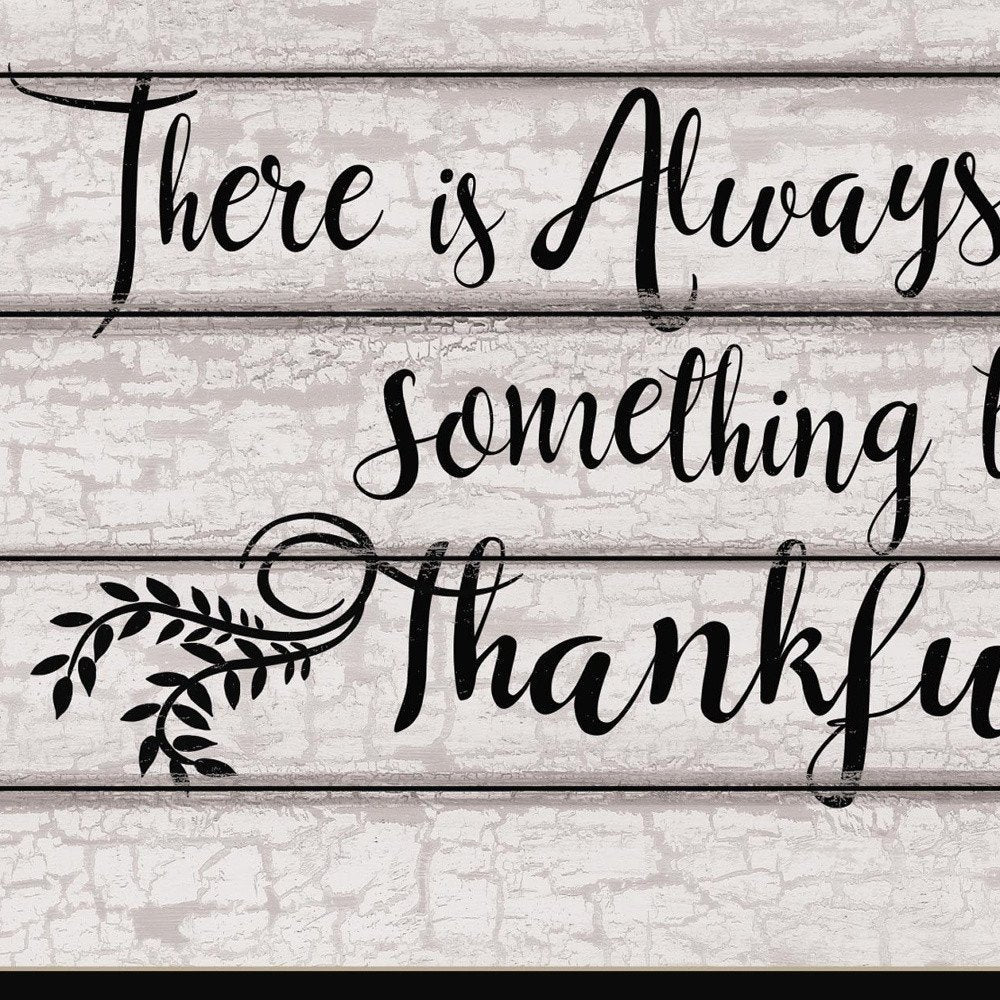 Always Thankful 1 Black Framed Print Wall Art — view 3