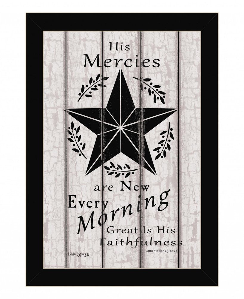 His Mercies are New Every Morning 2 White Framed Print Wall Art HomeRoots