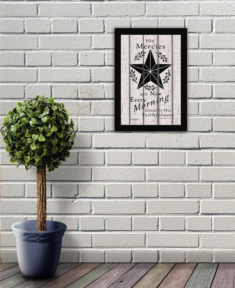 His Mercies are New Every Morning 2 White Framed Print Wall Art — view 8