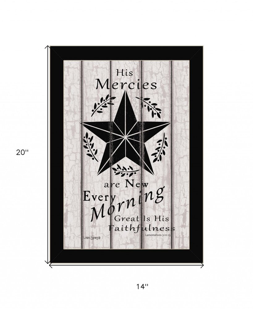 His Mercies are New Every Morning 2 White Framed Print Wall Art — view 9