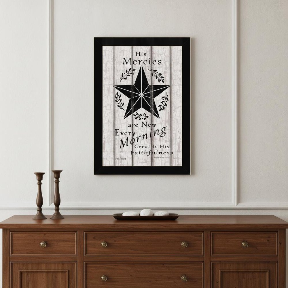 His Mercies are New Every Morning 2 White Framed Print Wall Art HomeRoots