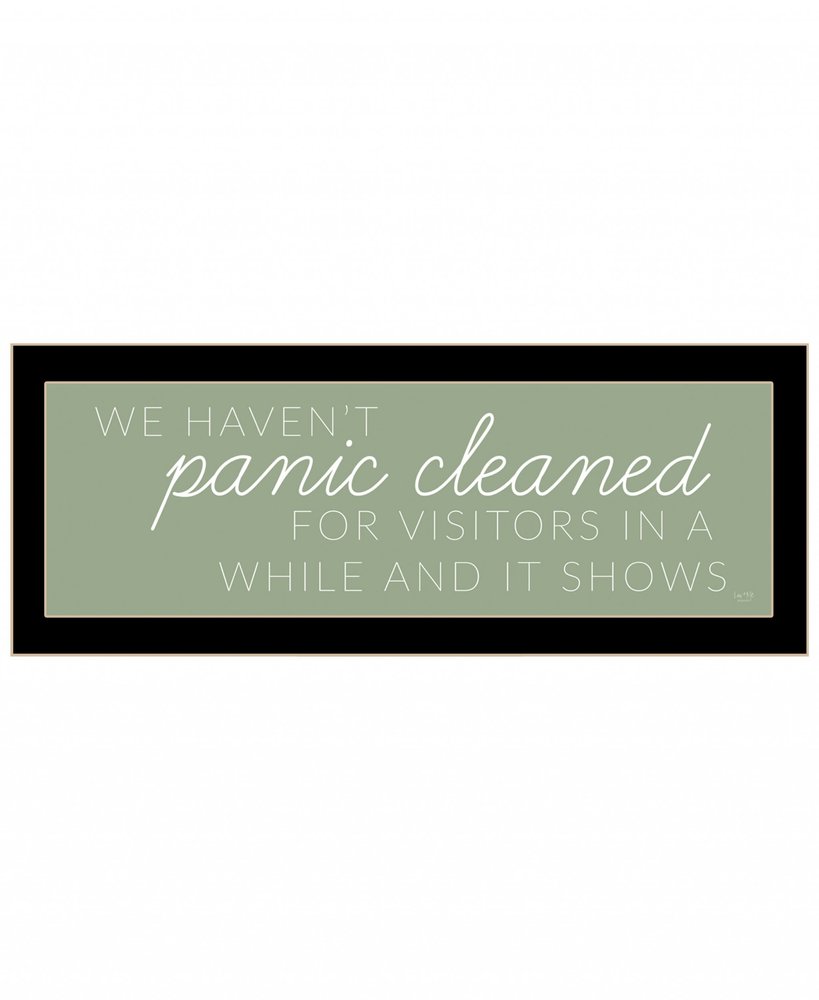 Panic Cleaned 3 Black Framed Print Wall Art HomeRoots