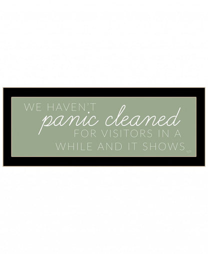Panic Cleaned 3 Black Framed Print Wall Art HomeRoots