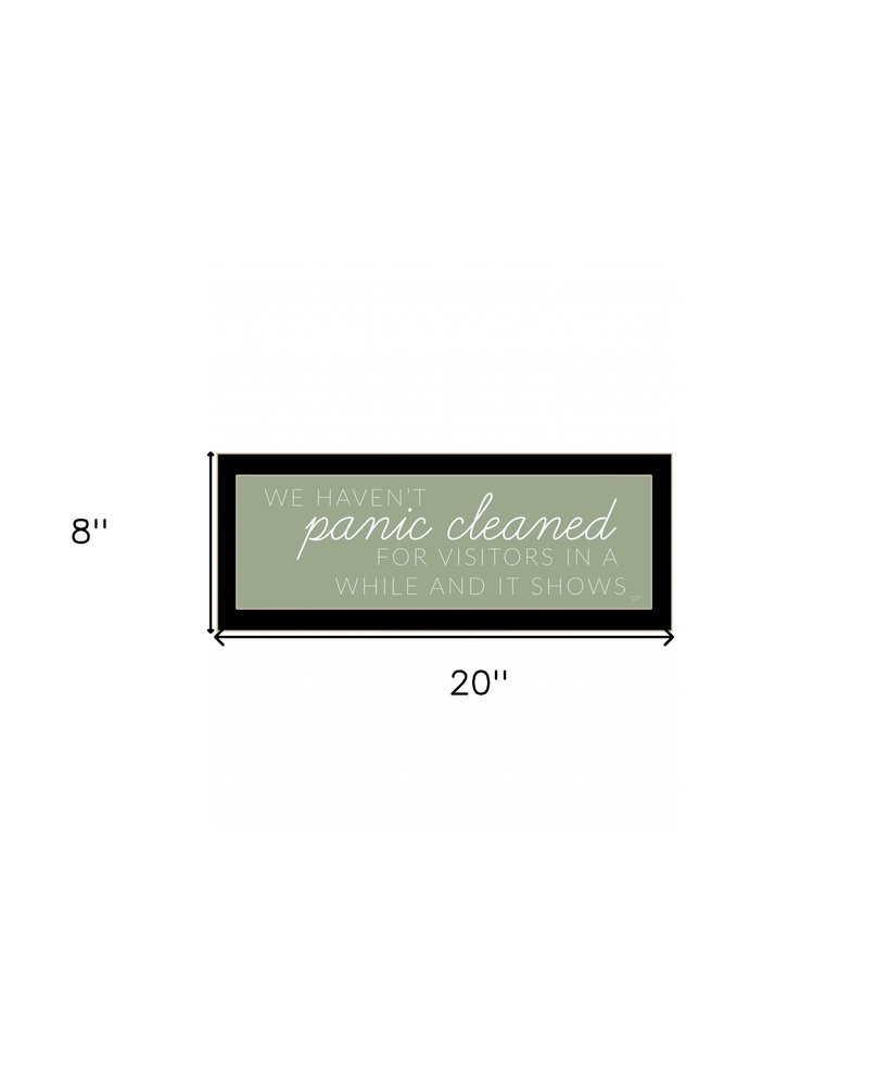 Panic Cleaned 3 Black Framed Print Wall Art HomeRoots