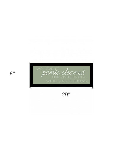 Panic Cleaned 3 Black Framed Print Wall Art HomeRoots