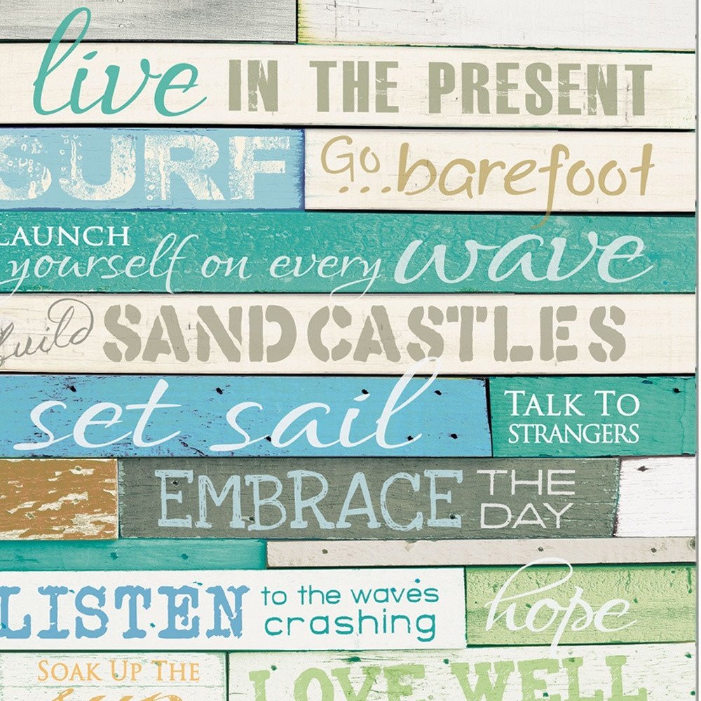 Live in the Present 4 White Framed Print Wall Art HomeRoots