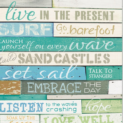 Live in the Present 4 White Framed Print Wall Art HomeRoots