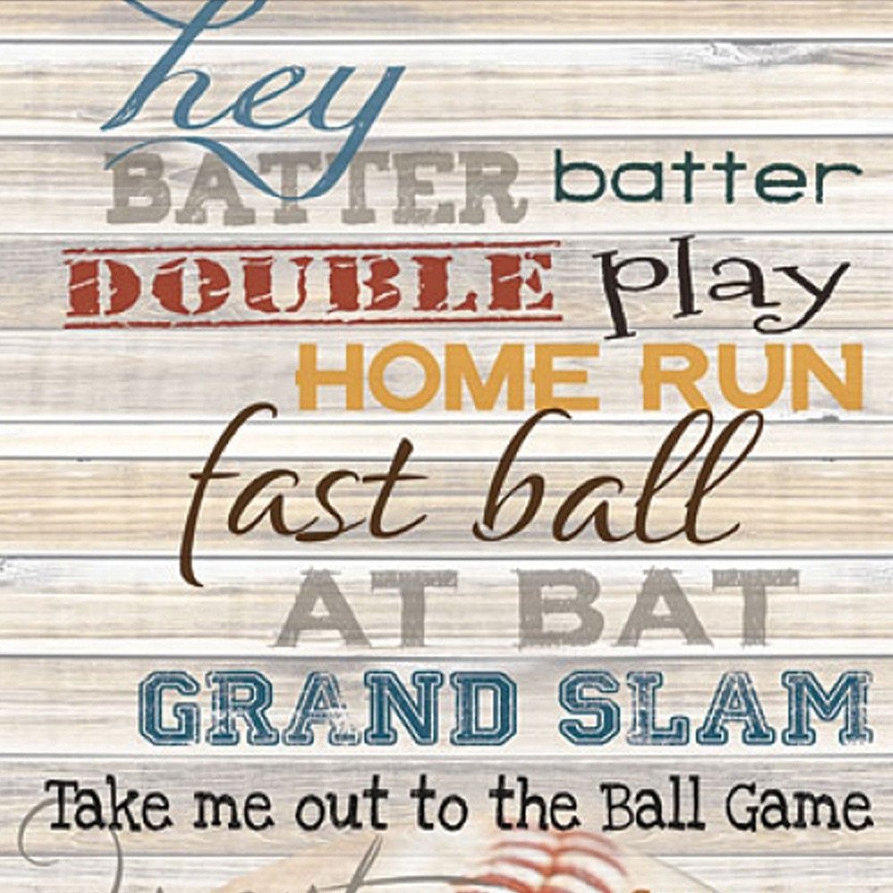 Hey Batter Batter 3 Black Framed Print Wall Art HomeRoots