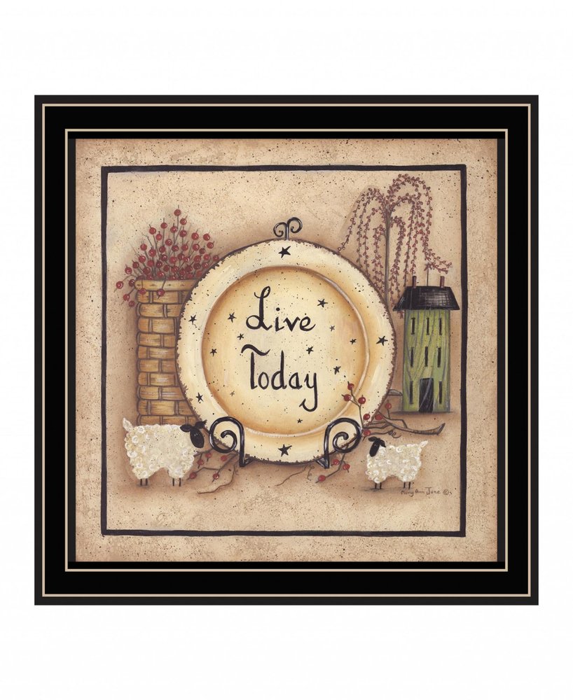 Live Today 2 Black Framed Print Wall Art HomeRoots