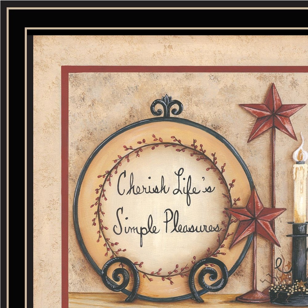 Simple Pleasures 3 Black Framed Print Wall Art — view 4