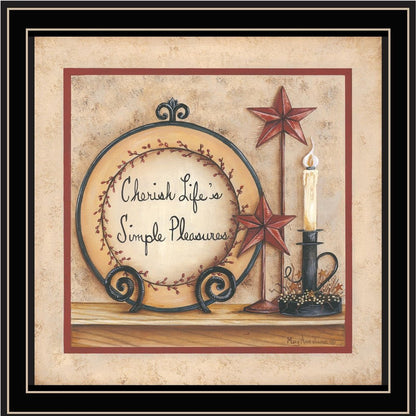 Simple Pleasures 3 Black Framed Print Wall Art HomeRoots