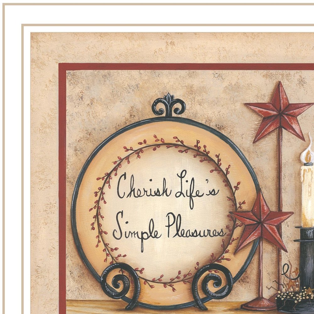 Simple Pleasures 4 White Framed Print Wall Art HomeRoots