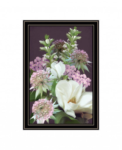 Wild For Plum Bouquet 2 Black Framed Print Wall Art HomeRoots