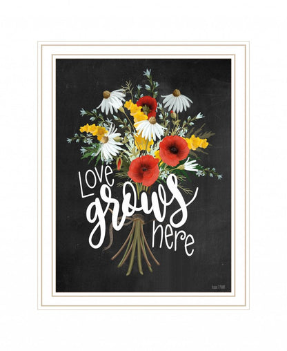 Tropical Sprig 1 White Framed Print Wall Art HomeRoots