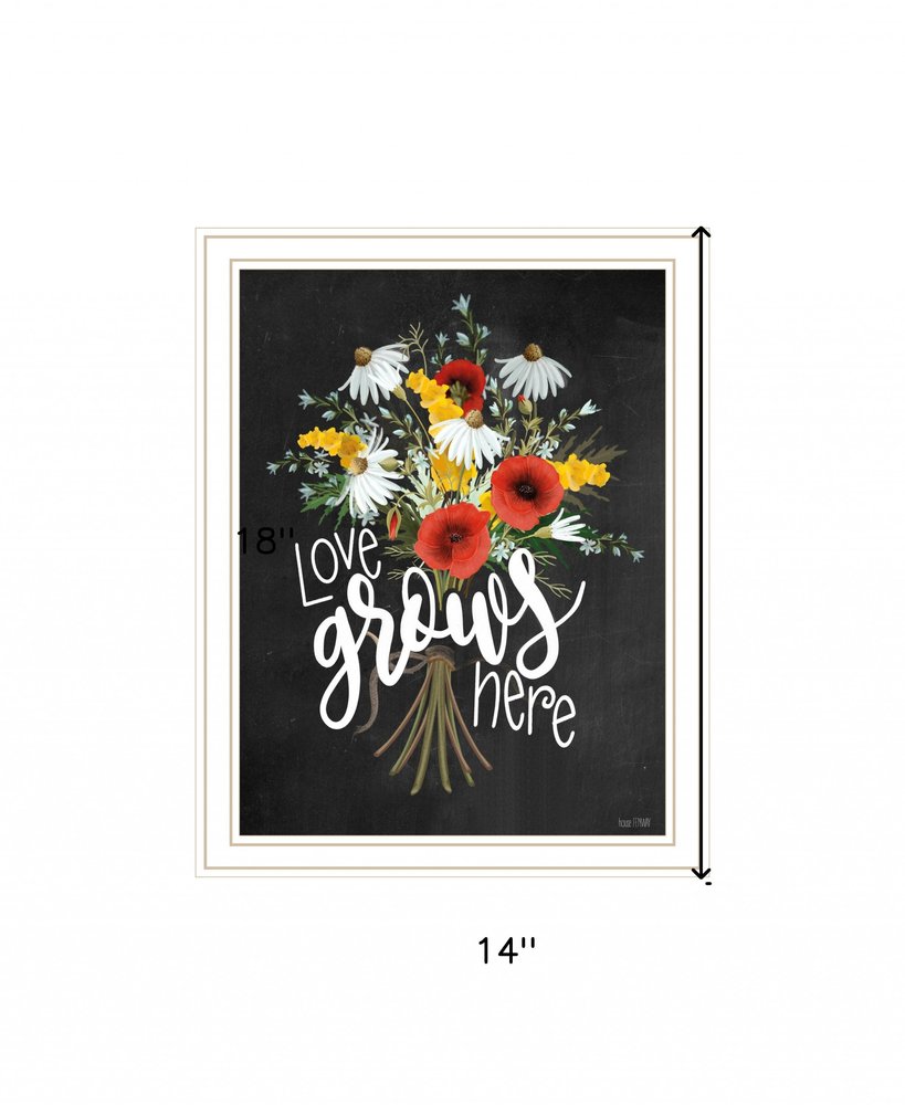 Tropical Sprig 1 White Framed Print Wall Art HomeRoots