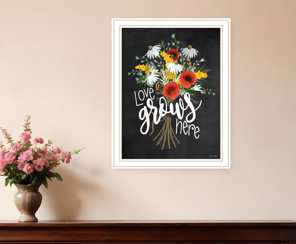 Tropical Sprig 1 White Framed Print Wall Art HomeRoots