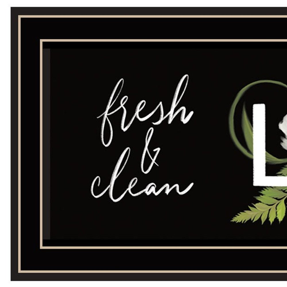 Laundry Fresh and Clean 1 Black Framed Print Bathroom Wall Art HomeRoots