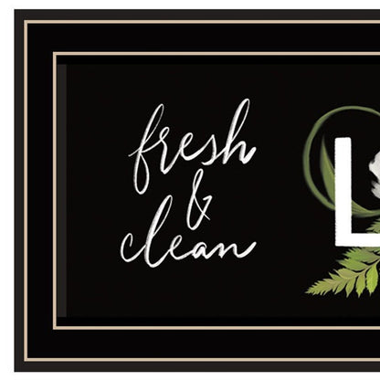 Laundry Fresh and Clean 1 Black Framed Print Bathroom Wall Art HomeRoots