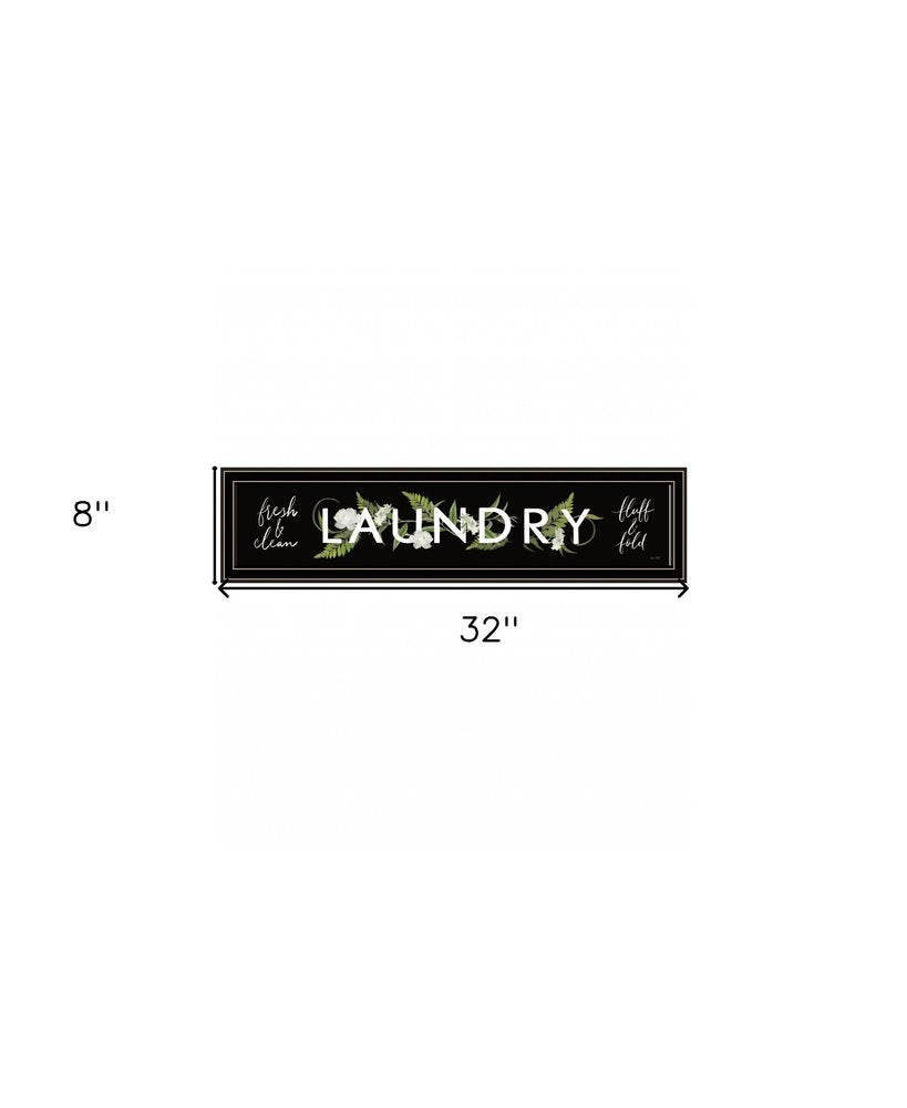 Laundry Fresh and Clean 1 Black Framed Print Bathroom Wall Art HomeRoots