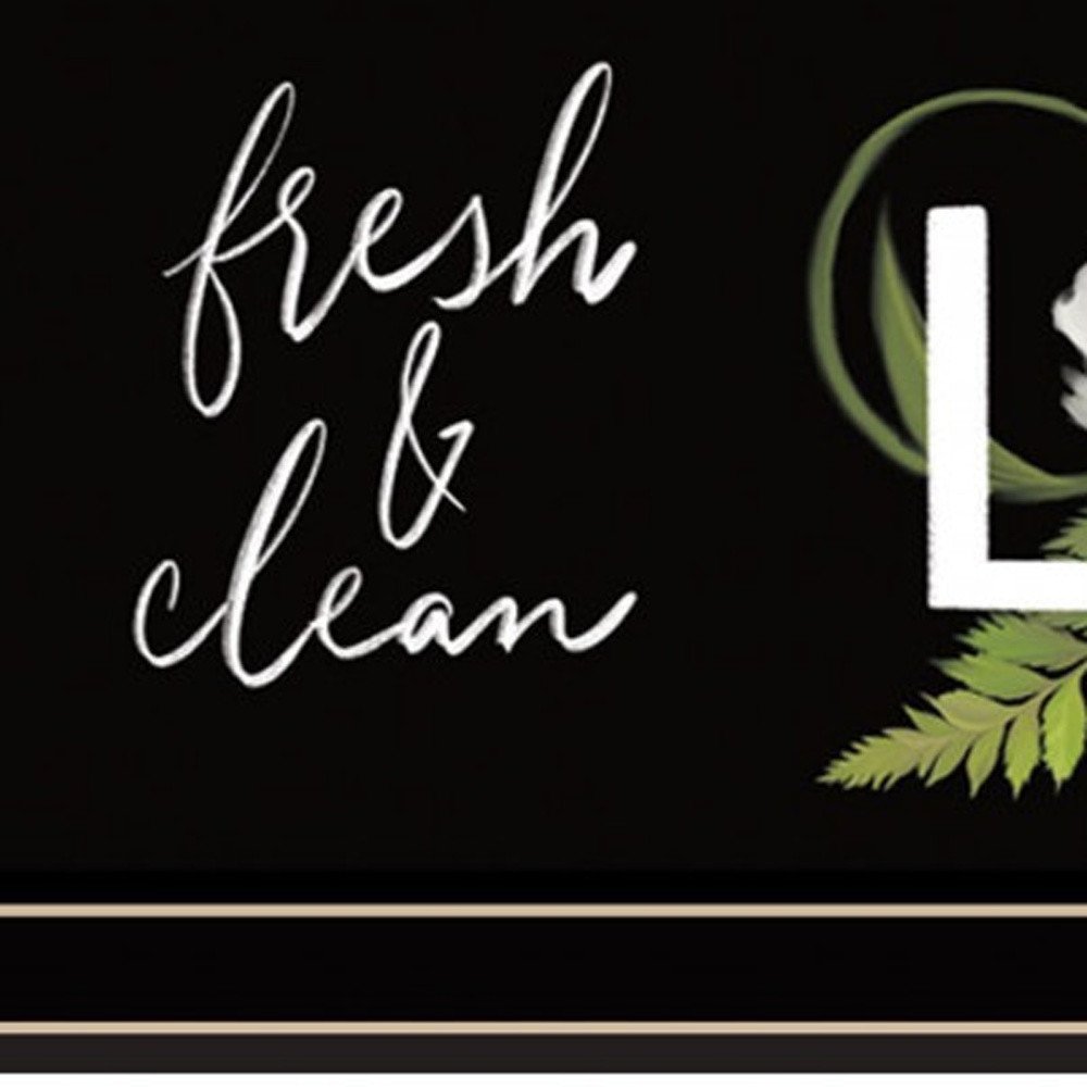 Laundry Fresh and Clean 1 Black Framed Print Bathroom Wall Art — view 3