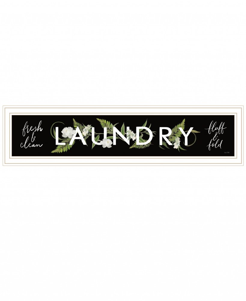 Laundry Fresh and Clean 2 White Framed Print Bathroom Wall Art HomeRoots
