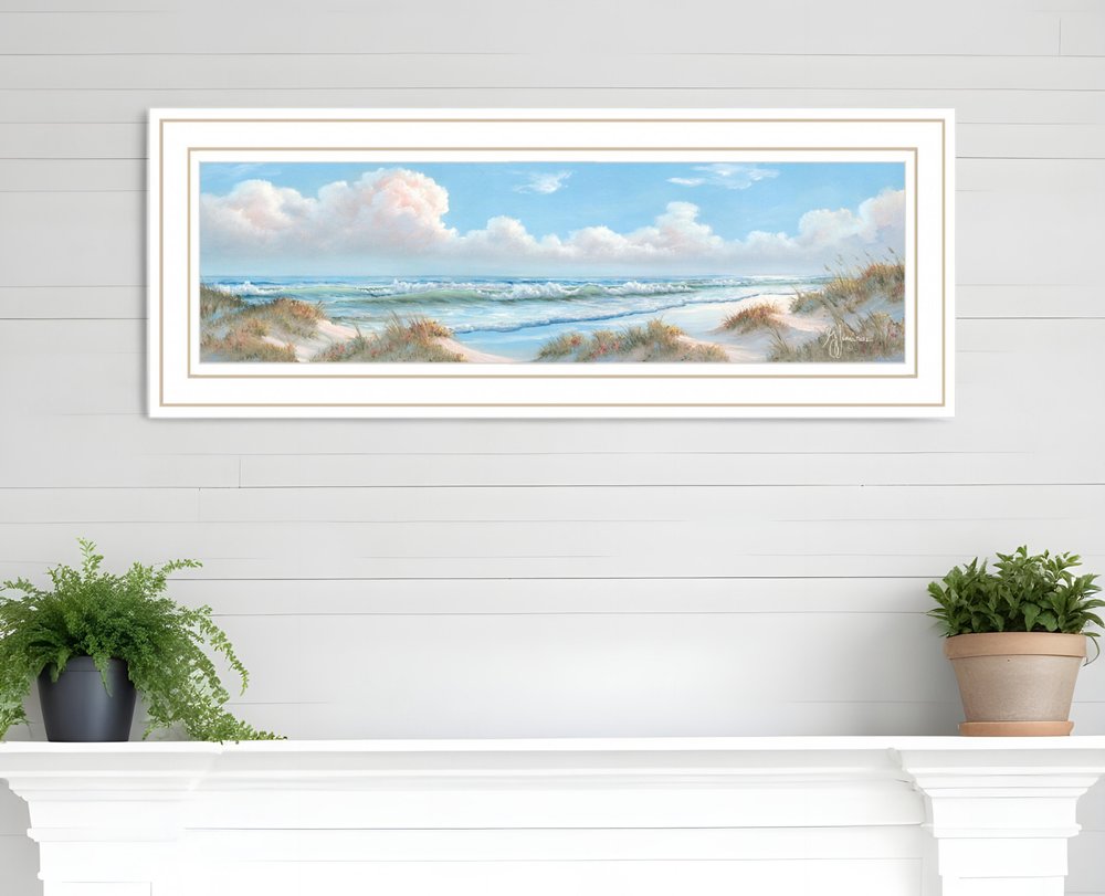 Seascape I 3 White Framed Print Wall Art HomeRoots