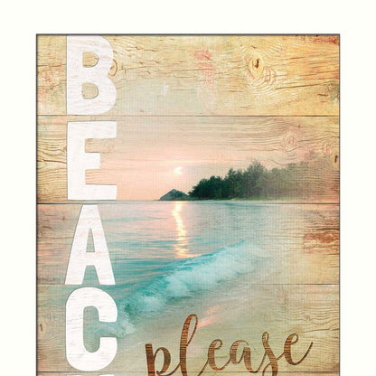 Beach Please 3 White Framed Print Wall Art HomeRoots