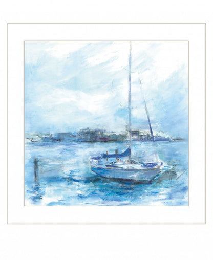 Serenity Sloop 1 White Framed Print Wall Art HomeRoots