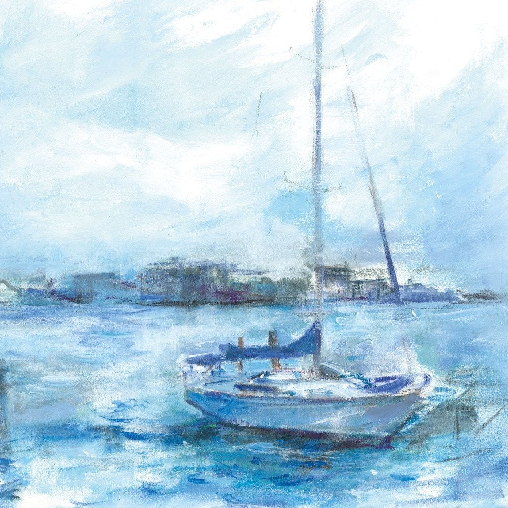 Serenity Sloop 1 White Framed Print Wall Art HomeRoots