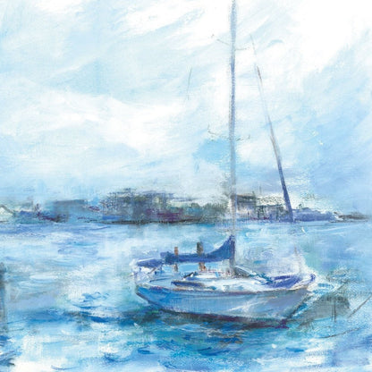Serenity Sloop 1 White Framed Print Wall Art HomeRoots