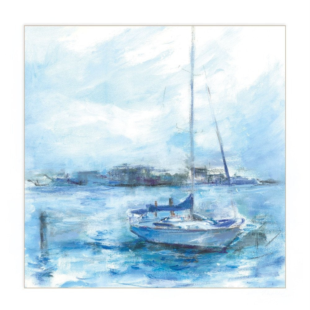 Serenity Sloop 1 White Framed Print Wall Art HomeRoots