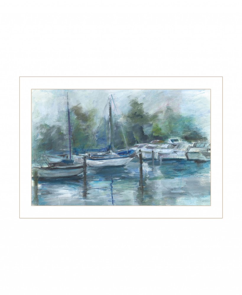 Lagoon 1 White Framed Print Wall Art HomeRoots