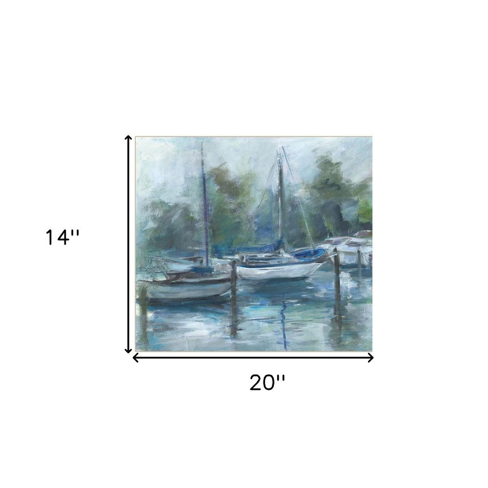 Lagoon 1 White Framed Print Wall Art HomeRoots
