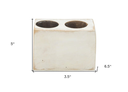2" Wide Pillar Centerpiece Votive Candle Holder HomeRoots
