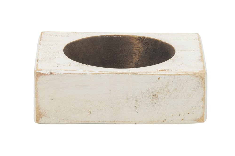 4" Wide Pillar Tabletop Pillar Candle Holder HomeRoots