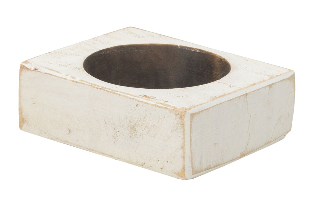 4" Wide Pillar Tabletop Pillar Candle Holder HomeRoots