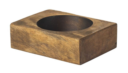 4" Wide Pillar Tabletop Pillar Candle Holder HomeRoots