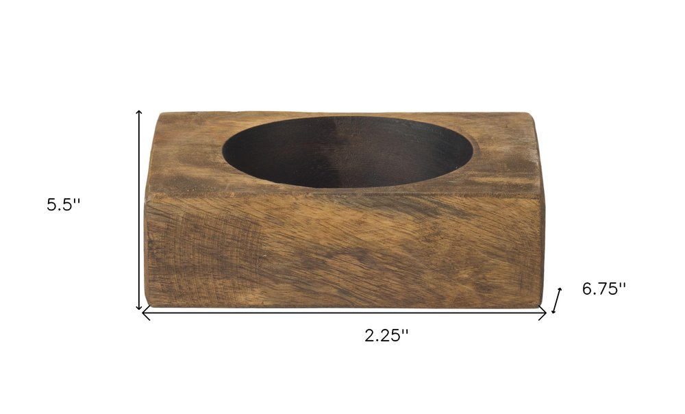 4" Wide Pillar Tabletop Pillar Candle Holder HomeRoots