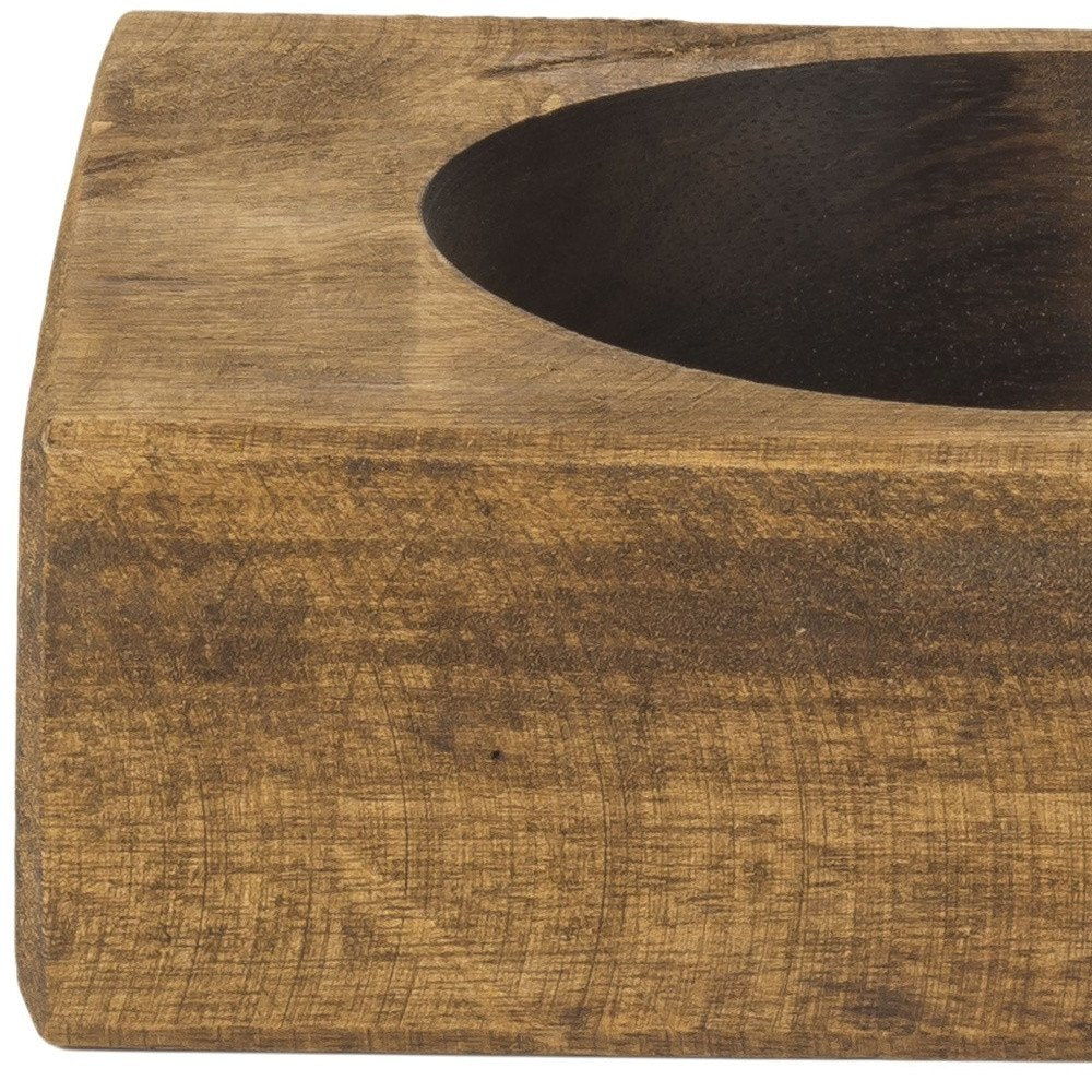 4" Wide Pillar Tabletop Pillar Candle Holder HomeRoots