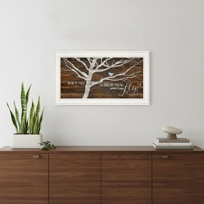 What if You Fly 1 White Framed Print Wall Art HomeRoots