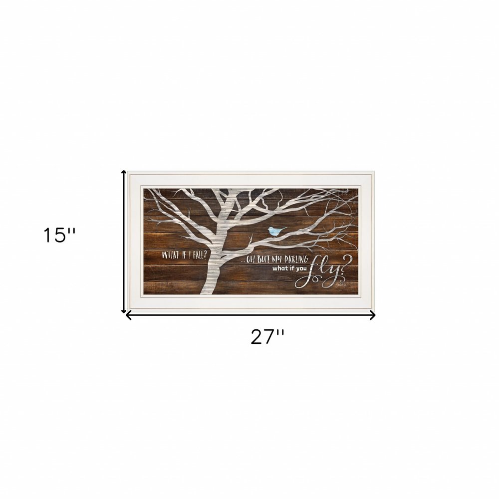 What if You Fly 1 White Framed Print Wall Art HomeRoots
