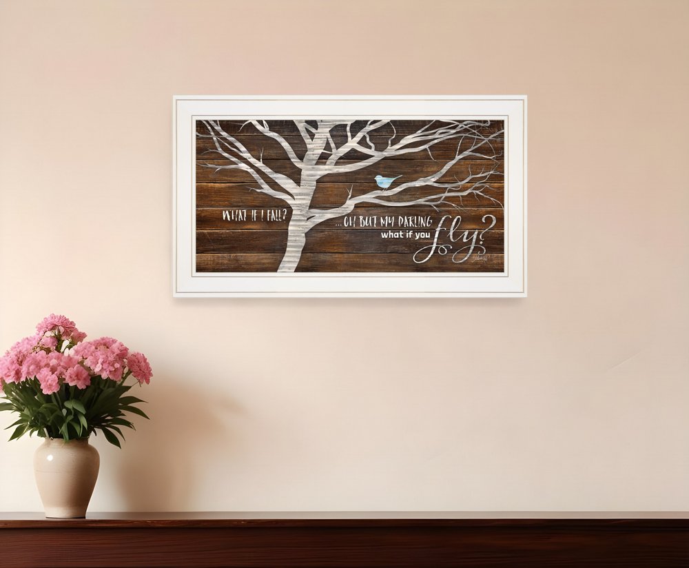 What if You Fly 1 White Framed Print Wall Art HomeRoots