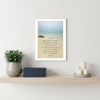 Sea Fever White Framed Print Wall Art HomeRoots