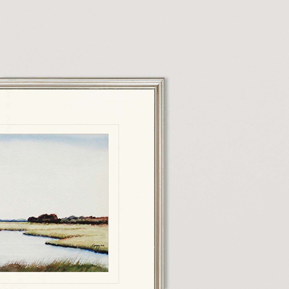 Set Of Two Marshlands Silver Print Wall Art HomeRoots