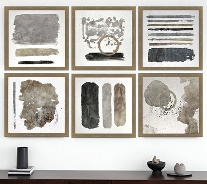 Set of Six City Loft Gold Framed Print Wall Art HomeRoots