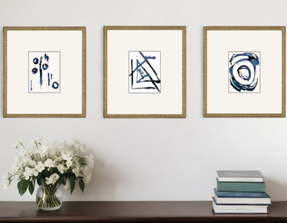 Set Of Three Mayhem I Gold Framed Print Wall Art HomeRoots