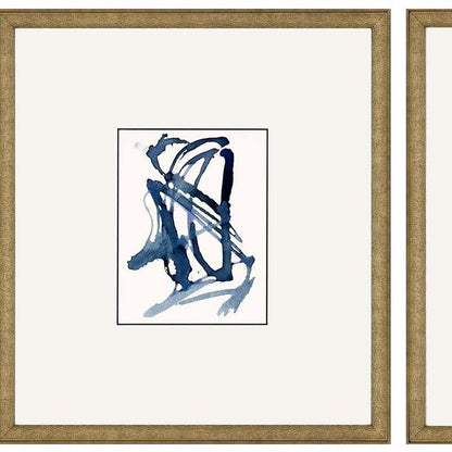 Set Of Three Mayhem II Framed Art Gold Picture Frame Print Wall Art HomeRoots