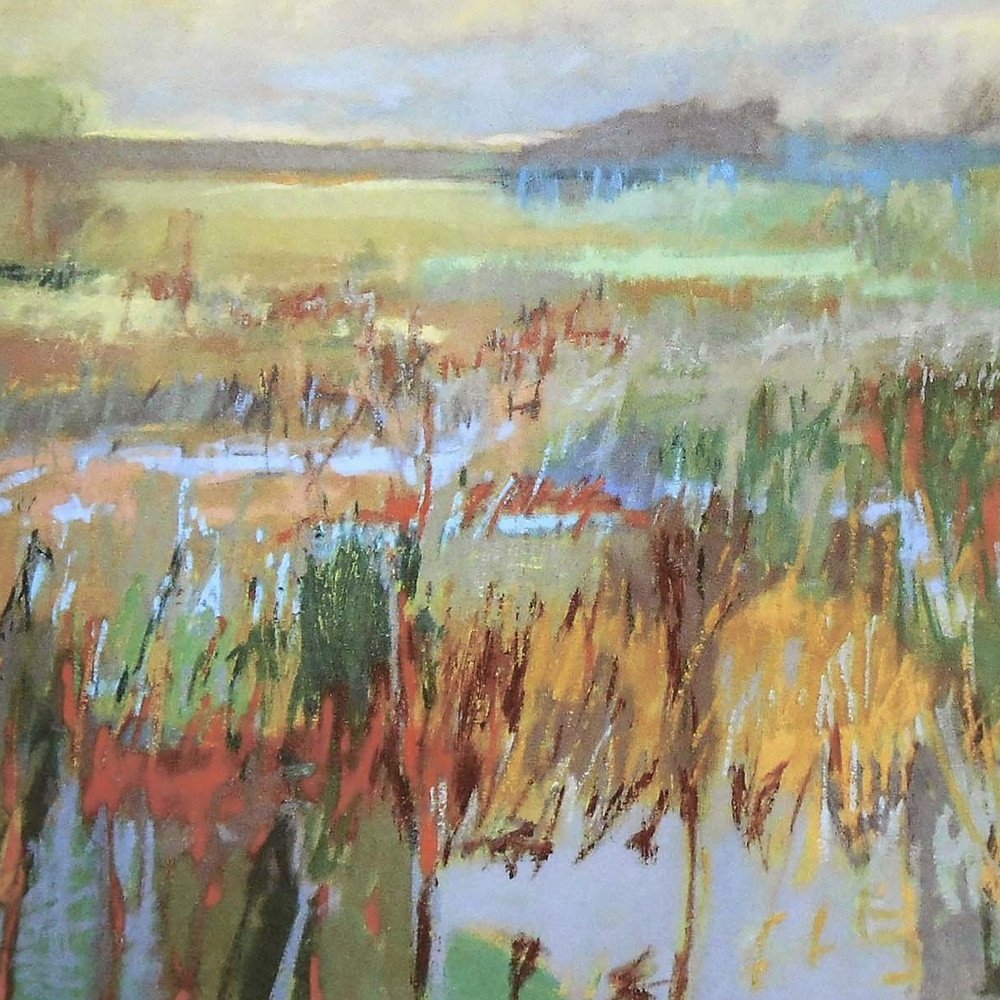 Marsh in May Canvas Silver Floater Frame Print Wall Art HomeRoots